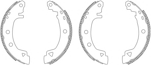 HELLA-PAGID Fékpofa 8DB355003-381