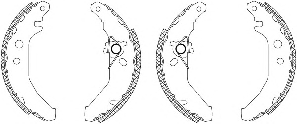 HELLA-PAGID Fékpofa 8DB355003-171