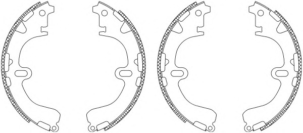 HELLA-PAGID Fékpofa 8DB355003-331