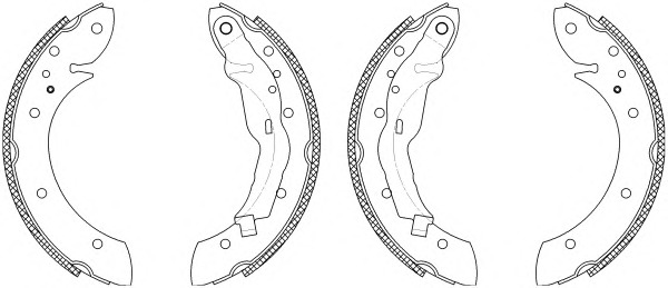 HELLA-PAGID Fékpofa 8DB355003-161