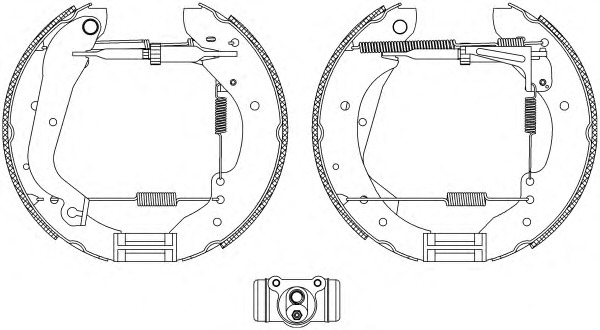 HELLA-PAGID Fékpofa 8DB355003-601