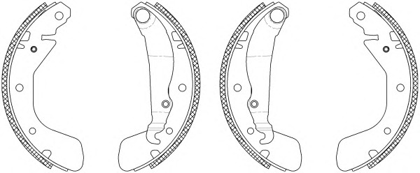 HELLA-PAGID Fékpofa 8DB355003-261