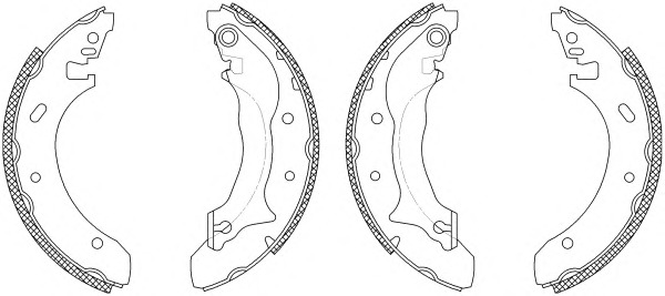 HELLA-PAGID Fékpofa 8DB355003-241