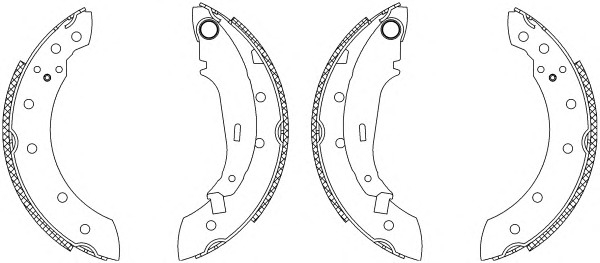 HELLA-PAGID Fékpofa 8DB355003-181