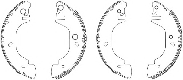 HELLA-PAGID Fékpofa 8DB355003-411