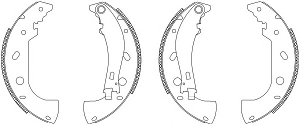 HELLA-PAGID Fékpofa 8DB355003-211