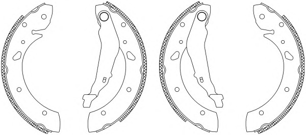 HELLA-PAGID Fékpofa 8DB355003-451