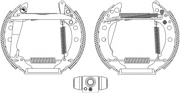 HELLA-PAGID Fékpofa 8DB355004-001