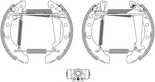 HELLA-PAGID Fékpofa 8DB355003-731