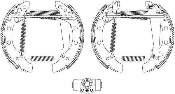 HELLA-PAGID Fékpofa 8DB355004-041