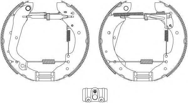 HELLA-PAGID Fékpofa 8DB355004-061