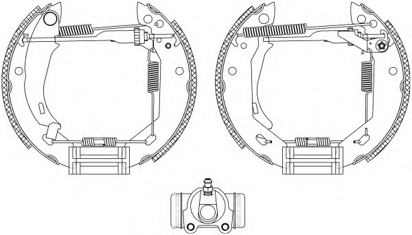 HELLA-PAGID Fékpofa 8DB355004-951