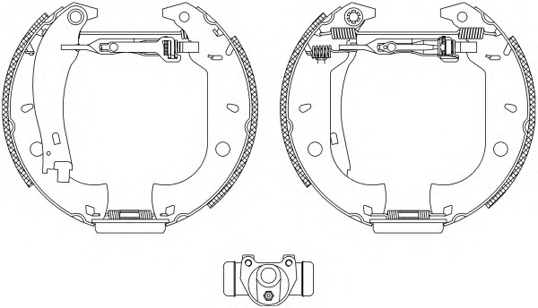 HELLA-PAGID Fékpofa 8DB355003-631