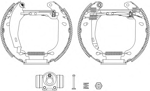 HELLA-PAGID Fékpofa 8DB355004-711