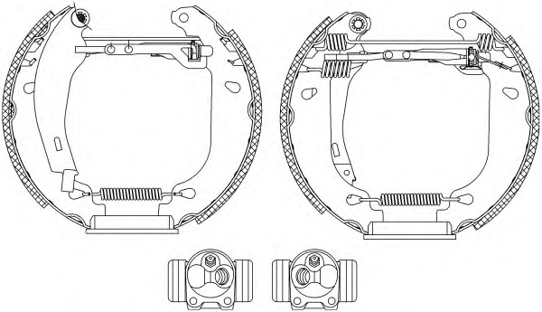 HELLA-PAGID Fékpofa 8DB355005-161