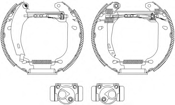 HELLA-PAGID Fékpofa 8DB355003-771