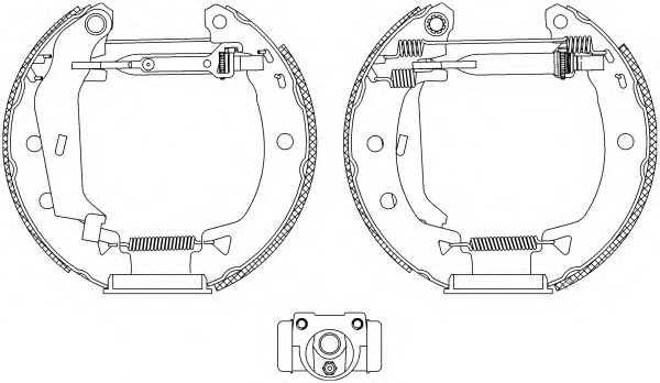 HELLA-PAGID Fékpofa 8DB355004-701