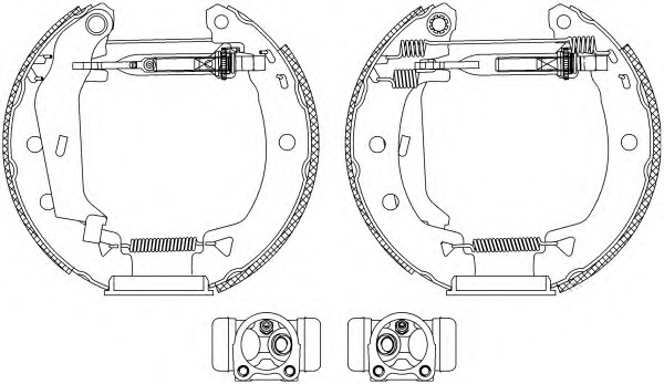 HELLA-PAGID Fékpofa 8DB355005-151