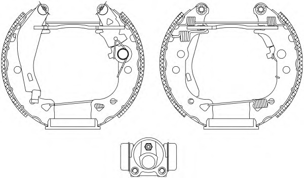 HELLA-PAGID Fékpofa 8DB355003-801