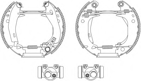 HELLA-PAGID Fékpofa 8DB355003-651