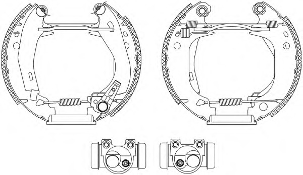 HELLA-PAGID Fékpofa 8DB355003-841