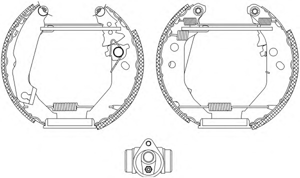 HELLA-PAGID Fékpofa 8DB355003-791