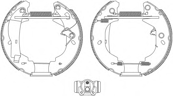 HELLA-PAGID Fékpofa 8DB355004-111