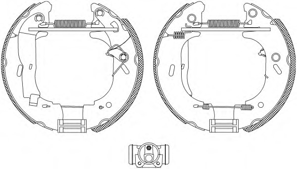 HELLA-PAGID Fékpofa 8DB355004-131