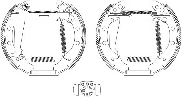 HELLA-PAGID Fékpofa 8DB355004-151