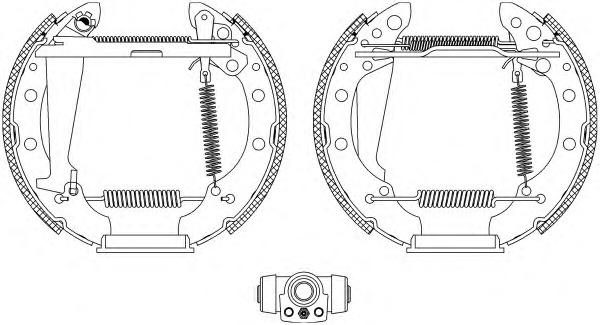 HELLA-PAGID Fékpofa 8DB355004-181