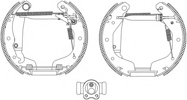 HELLA-PAGID Fékpofa 8DB355004-021