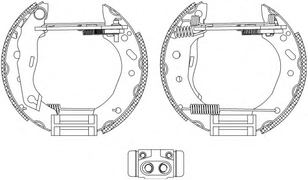 HELLA-PAGID Fékpofa 8DB355004-451