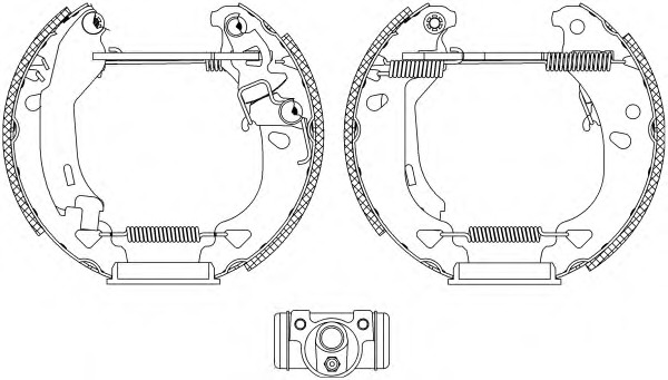 HELLA-PAGID Fékpofa 8DB355004-341