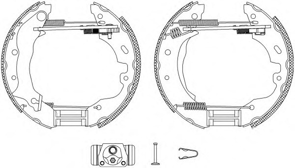 HELLA-PAGID Fékpofa 8DB355004-101