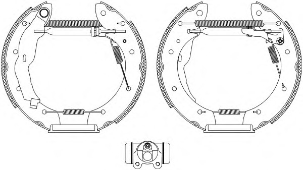 HELLA-PAGID Fékpofa 8DB355004-621