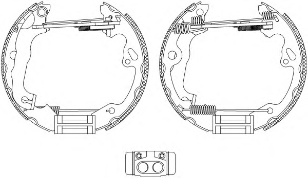 HELLA-PAGID Fékpofa 8DB355004-971