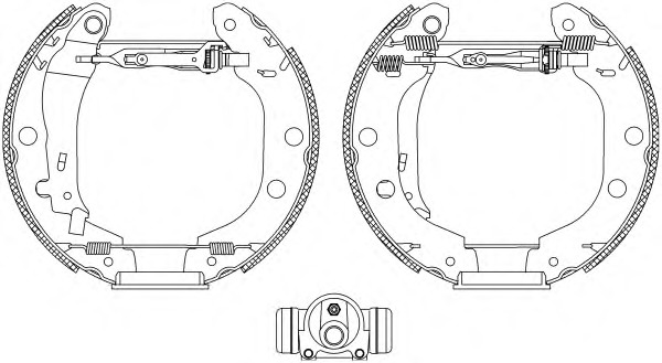 HELLA-PAGID Fékpofa 8DB355004-601