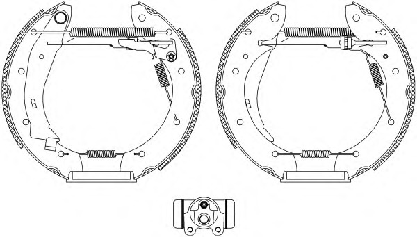 HELLA-PAGID Fékpofa 8DB355004-391