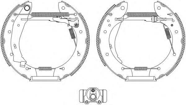 HELLA-PAGID Fékpofa 8DB355004-501