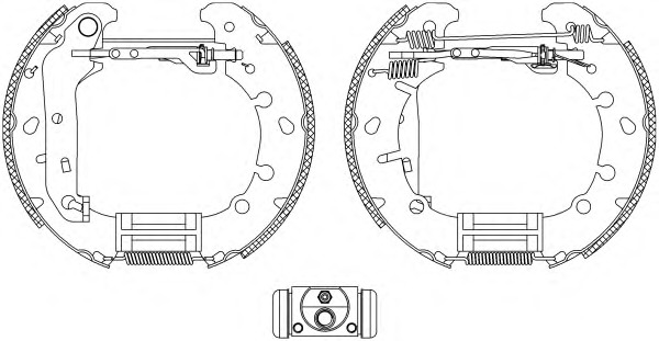 HELLA-PAGID Fékpofa 8DB355004-831