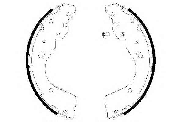 HELLA-PAGID Fékpofa 8DB355022-011