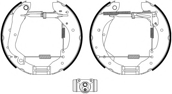 HELLA-PAGID Fékpofa 8DB355022-721