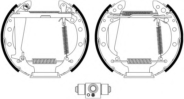 HELLA-PAGID Fékpofa 8DB355022-701