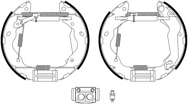 HELLA-PAGID Fékpofa 8DB355022-621