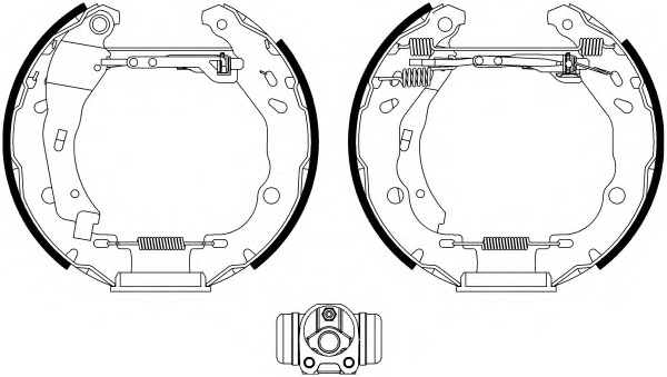 HELLA-PAGID Fékpofa 8DB355022-601