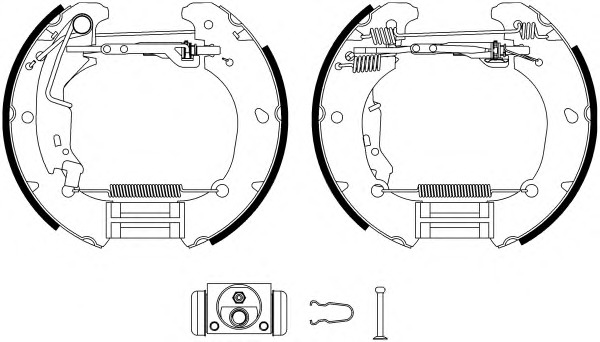 HELLA-PAGID Fékpofa 8DB355022-891