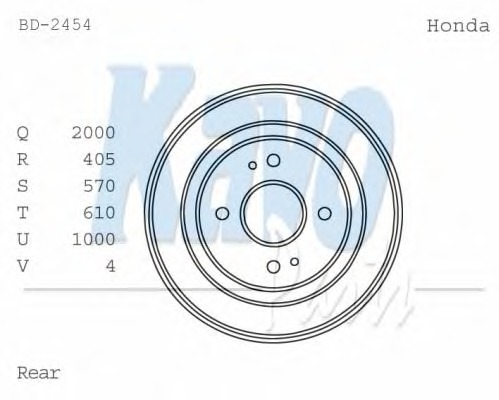 KAVO PARTS Fékdob BD-2454_KP