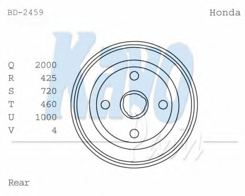 KAVO PARTS Fékdob BD-2459_KP