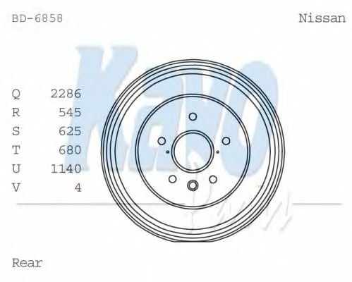 KAVO PARTS Fékdob BD-6858_KP