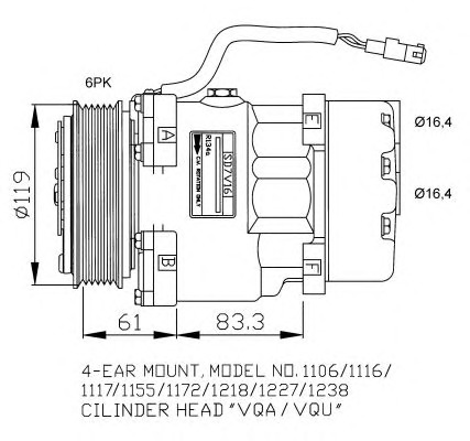 NRF Klímakompresszor 32040G_NRF